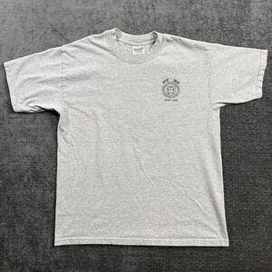 Vintage ATF IRS Mens Size Large Gray Graphic Print Shirt Federal Law Enforcement